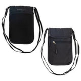 000688 AeroLOFT® Jet Black Safety Organizer Neck Wallet