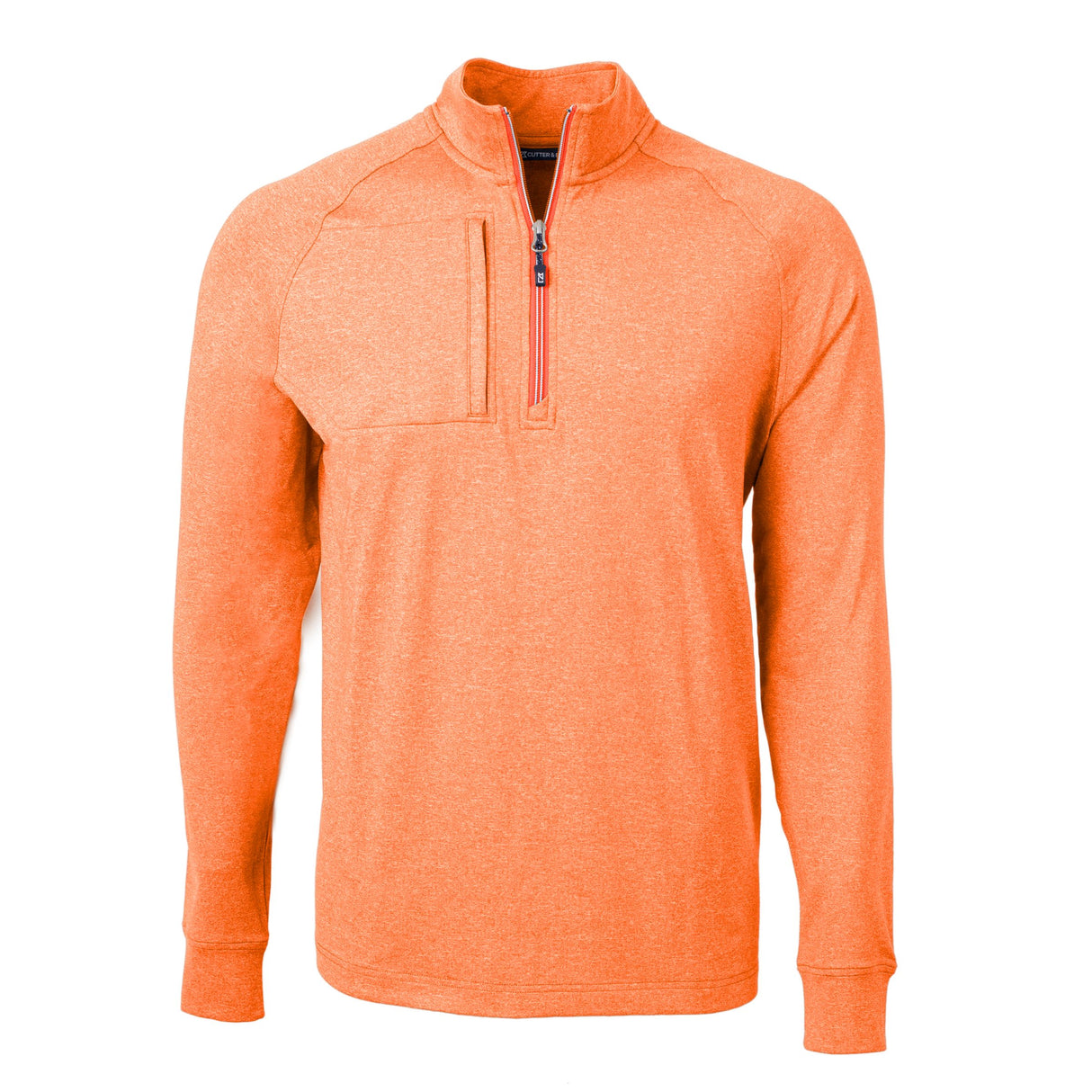 Cutter & Buck Adapt Eco Knit Heather Mens Quarter Zip Pullover