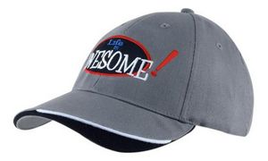 Brushed Heavy Cotton Cap w/Indented Peak