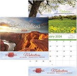 Luxe Gallery Motivations Spiral Wall Calendar