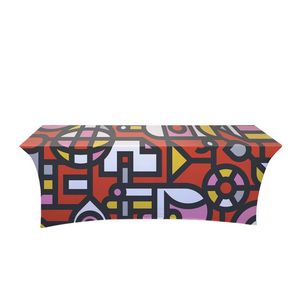 8' Stretch Open-Back Full Color Table Throw