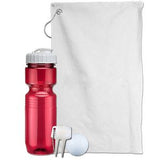 Jogger Bottle Gift Set w/ 26 Oz. Jogger Bottle/ Divot Tool/ Golf ball/ Towel