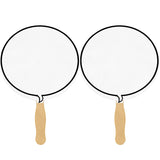 Talk Bubble Sandwiched Hand Fan (2 Side/ four color process imprint)