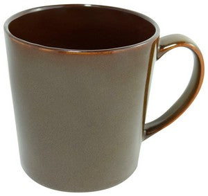 Lenny 16oz reactive brown mug in Ripple gift box - Etched