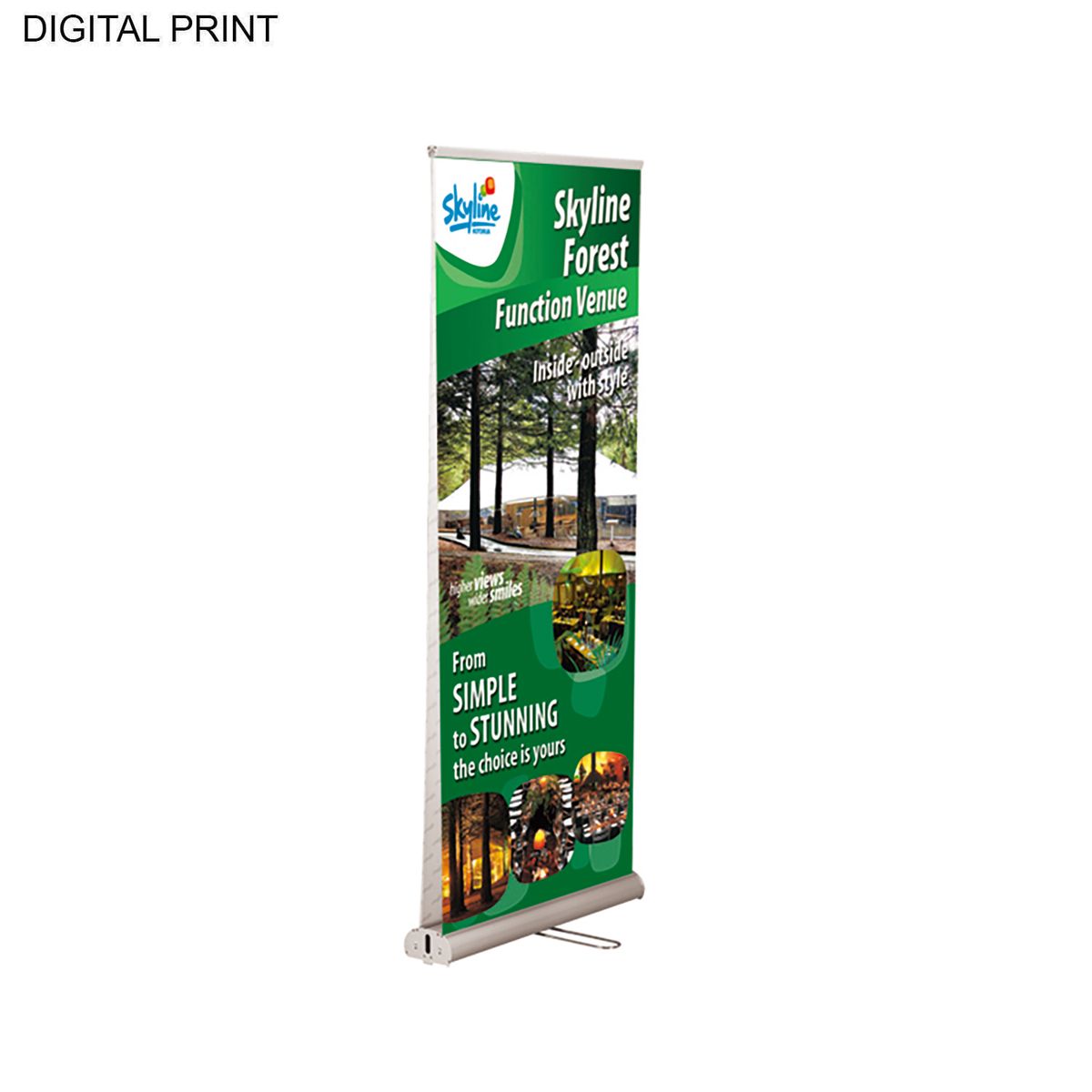 24Hr Express Ship- Premium Retractable Pull Up Banner Double sided Graphics (33.5"x79")