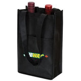 Non Woven Two Bottle Wine Tote Bag