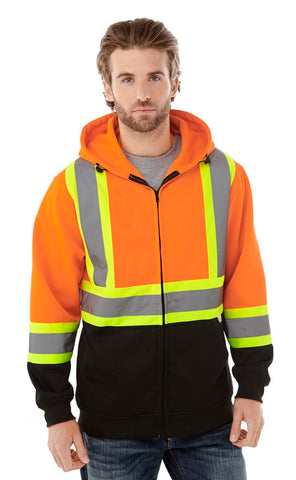 Freedom Adult Hi-Vis Full Zip Hooded Sweatshirt