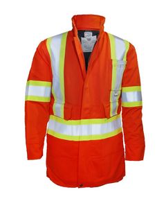Orange Indura® Ultrasoft® Safety Parka Jacket