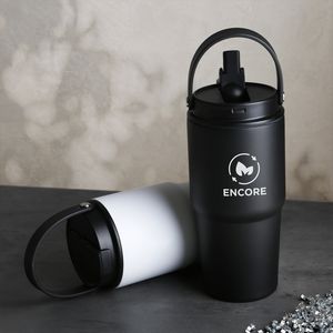Phoenix Recycled Stainless Steel Flip Straw Tumbler