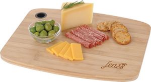 Bamboo Large Cutting Board with Silicone Grip
