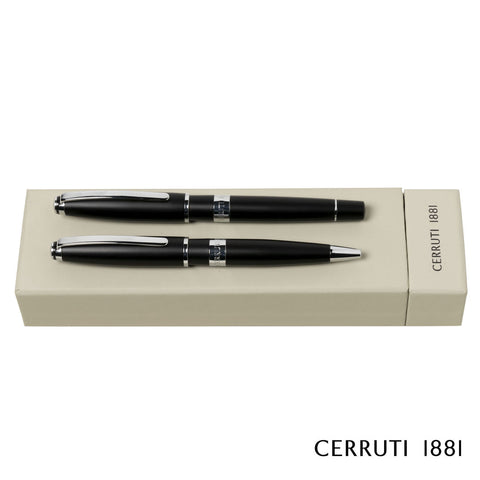 Cerruti 1881® Bicolore Ballpoint & Rollerball Pen Gift Set