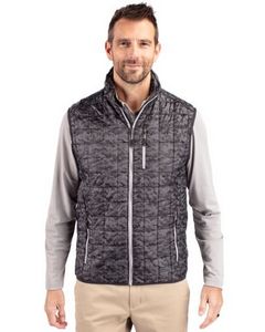 Cutter & Buck Rainier PrimaLoft? Mens Eco Insulated Full Zip Printed Puffer Vest