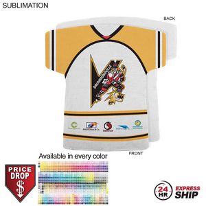 24 Hr Express Ship - Jersey Shape Microfiber Keepsake Towel, 17x18, Sublimated Front Side