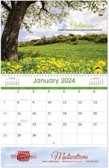 Luxe Gallery Motivations Spiral Wall Calendar