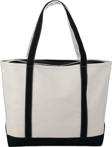 Baltic 24oz Cotton Canvas Tall Zippered Boat Tote