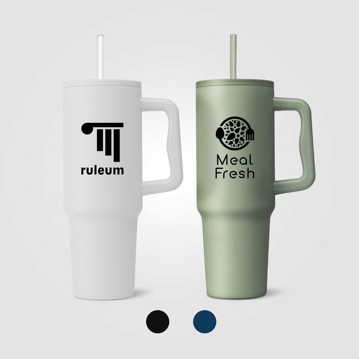 Polar Pro - 40 oz. Double-Wall Recycled Stainless Steel Tumbler with Straw