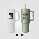 Polar Pro - 40 oz. Double-Wall Recycled Stainless Steel Tumbler with Straw