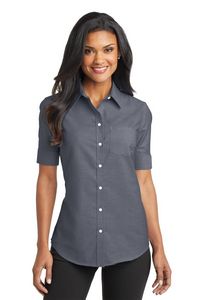 Port Authority® Ladies Short Sleeve SuperPro™ Oxford Shirt