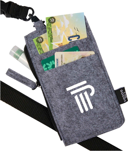 THE GOODS™ Recycled Felt Lanyard Wallet
