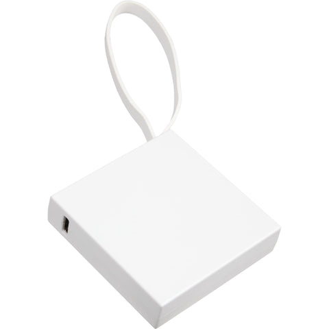 Recycled ABS 2000 mAh Power Bank with Type-C Cable