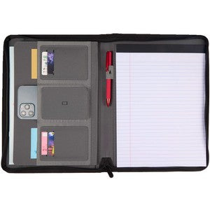 Puffer Zippered Padfolio with FSC® Recycled Paper