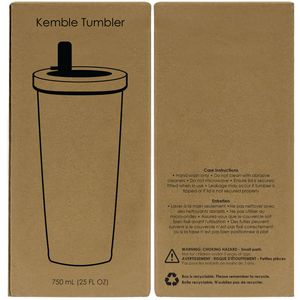 Kemble Stainless Steel Straw Tumbler 750 Ml. (25 Fl. Oz.)