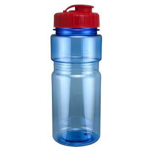 20 Oz. Translucent Recreation Bottle w/ Flip Top Lid