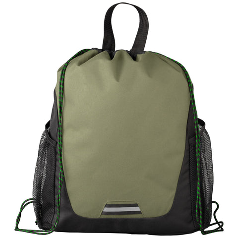 Jotun Recycled Polyester Pocketed Drawstring Bag - 2.6 gal - Heat Transfer