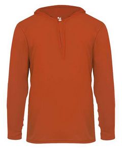 Badger Sport Unisex B-Core Long-Sleeve Performance Hooded T-Shirt