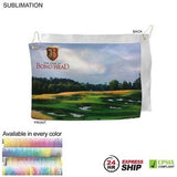 24 Hr Express Ship - Microfiber Suede Shammy Golf Towel, 12x18, Nofold Grommet and Hook