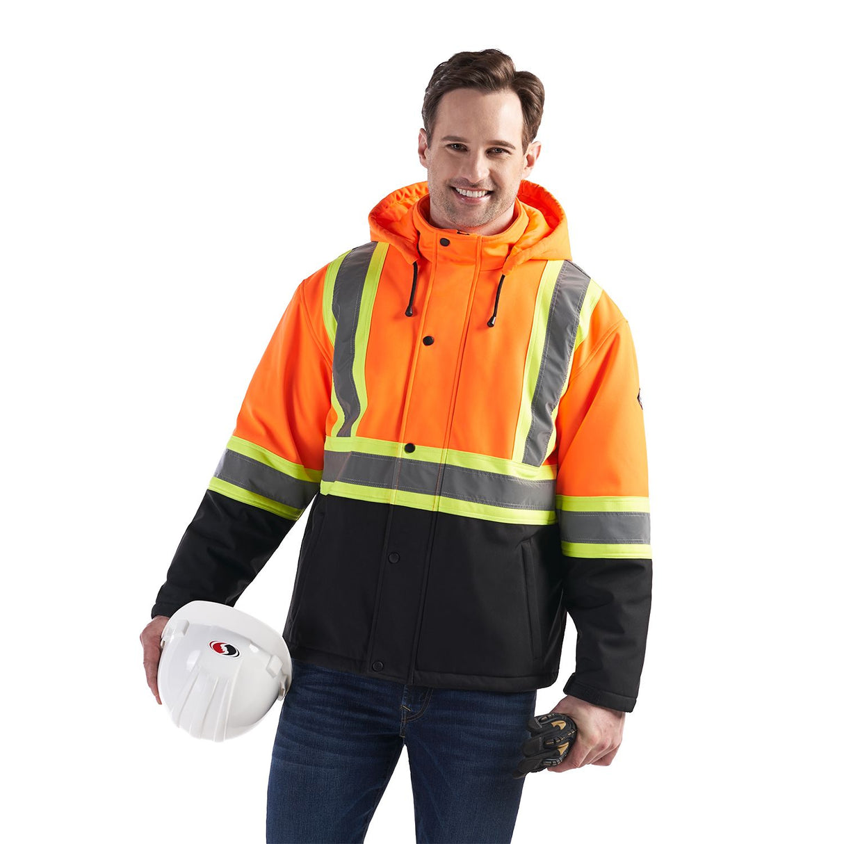 Hi-Vis Orange/Black/Silver/Yellow Lifestyle View
