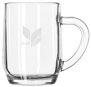 Columbia mug 10oz clear glass - Etched