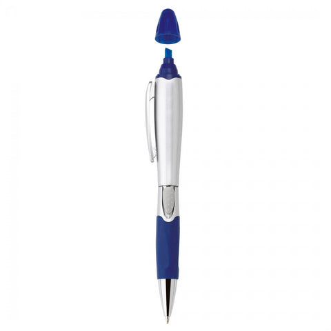 Silver Blossom Ballpoint Penhighlighter