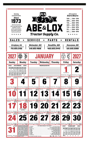 Skinner & Kennedy® 8-Sheet Almanac Calendar