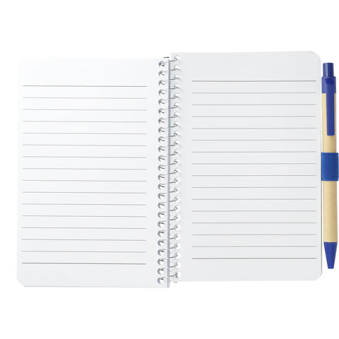 4'' x 6'' FSC® Mix Pocket Spiral Notebook with Pen