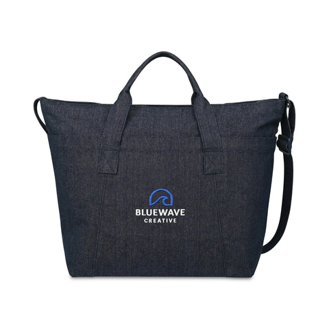Recycled Cotton Weekender Tote - AWARE - Indigo Denim
