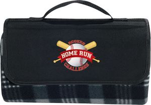 Padded Water-Resistant Fleece Picnic Blanket