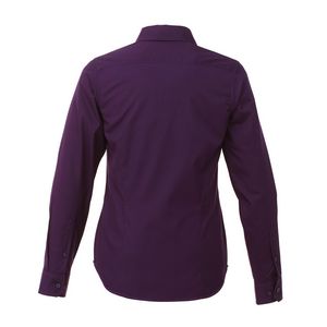 Dark Plum Purple Blank Back View