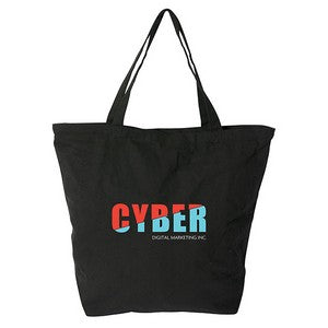 Vineu 12 oz. Cotton Tote With Zipper