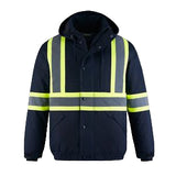 Peterbuilt Adult Hi-Vis 3 In 1 Bomber Jacket w/Detachable Hood