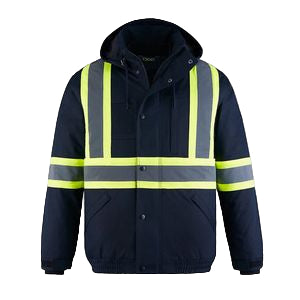 Peterbuilt Adult Hi-Vis 3 In 1 Bomber Jacket w/Detachable Hood