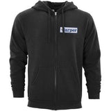 Embroidered 50/50 Full Zip Hoodie Sweatshirt