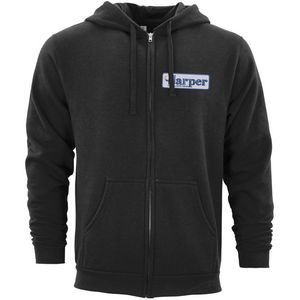 Embroidered 50/50 Full Zip Hoodie Sweatshirt