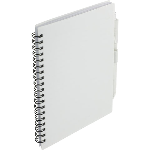 5.5'' x 7'' FSC® Recycled Spiral Notebook w/ rPET Pen
