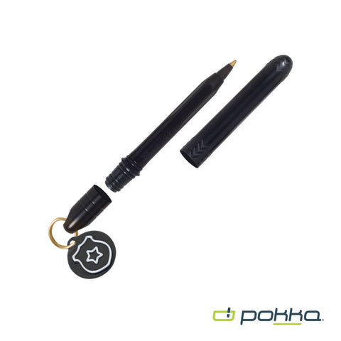 Pokka? Pocket Pen w/Dock & Gold Keyring & Charm