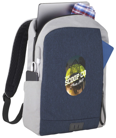 NBN Whitby Slim 15'' Computer Backpack w/ USB Port