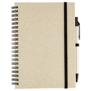Prairie Fragrant Grass Recycled Spiral Notebook with Pen