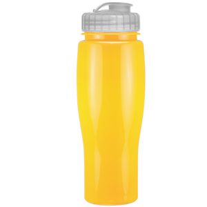 24 Oz. Contour Bottle w/ Flip Top Lid - Solid Colors