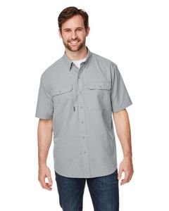 DRI DUCK Men's Crossroad Dobby Short-Sleeve Woven Shirt