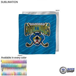 48 Hr Quick Ship - Microfiber Dri-Lite Terry Rally, Sweat, Skate Towel, 15x15, Sublimated